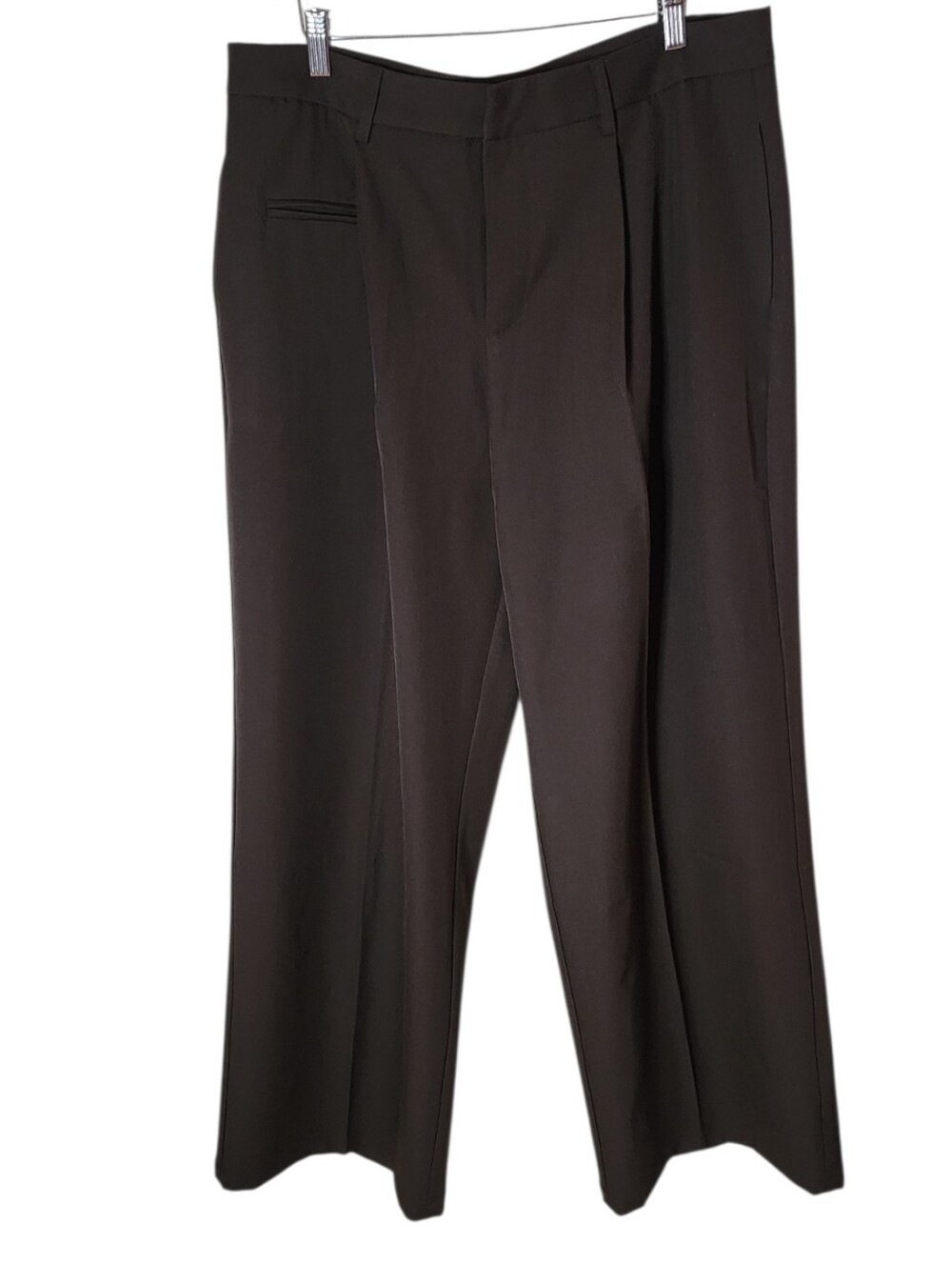 ANEWSTA Chocolate Brown Tailored Wide Leg Trousers Pants XXL US 14 NWT - Picture 2 of 8